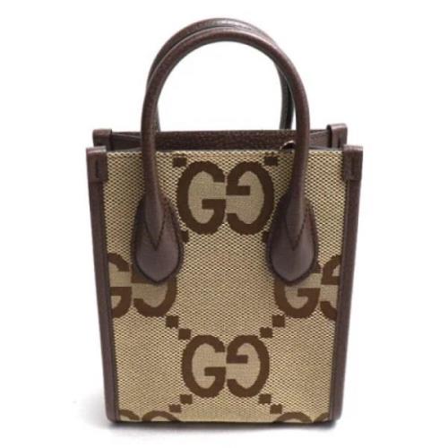 Gucci Vintage Pre-owned Canvas gucci-vskor Beige, Dam