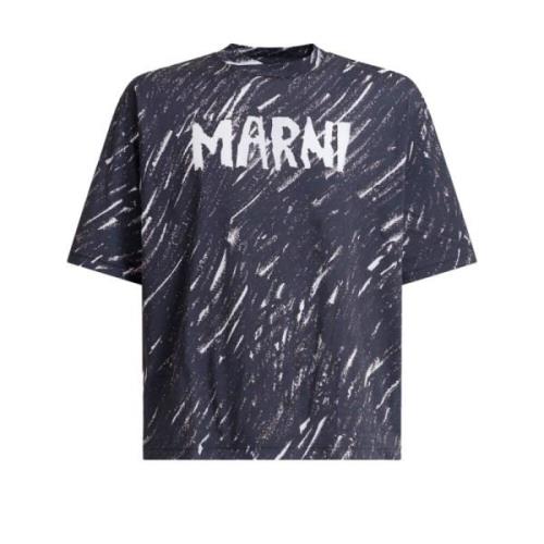 Marni Svart T-shirt Crn99 Black, Herr