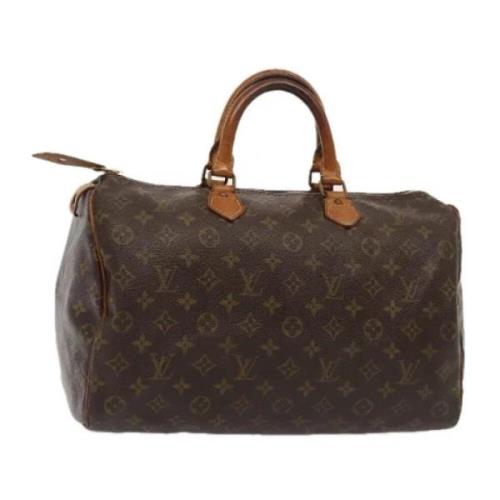 Louis Vuitton Vintage Pre-owned Canvas handvskor Brown, Dam