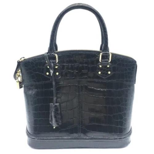 Louis Vuitton Vintage Pre-owned Tyg louis-vuitton-vskor Black, Dam