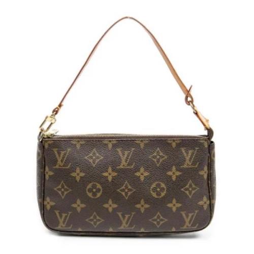 Louis Vuitton Vintage Pre-owned Canvas handvskor Brown, Dam