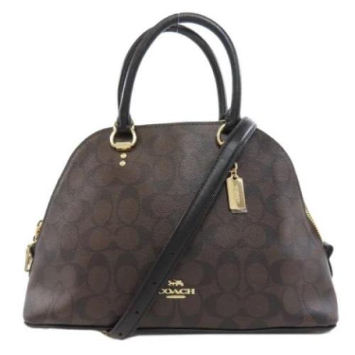 Coach Pre-owned Pre-owned Canvas handvskor Brown, Dam