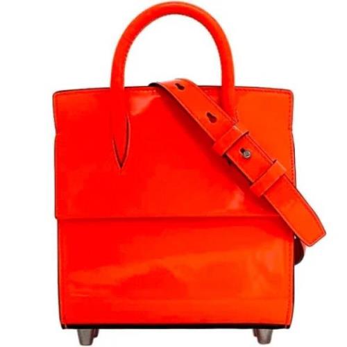 Christian Louboutin Pre-owned Pre-owned Laeder handvskor Orange, Dam