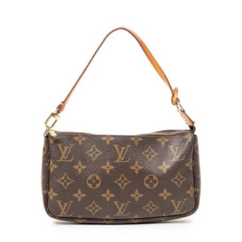 Louis Vuitton Vintage Pre-owned Canvas handvskor Brown, Dam