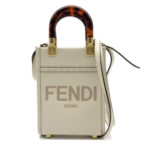 Fendi Vintage Pre-owned Laeder fendi-vskor Beige, Dam