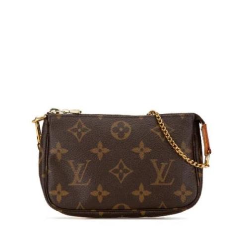 Louis Vuitton Vintage Pre-owned Canvas handvskor Brown, Dam