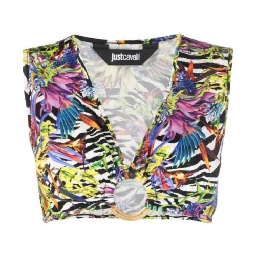 Just Cavalli Sleeveless Tops Multicolor, Dam