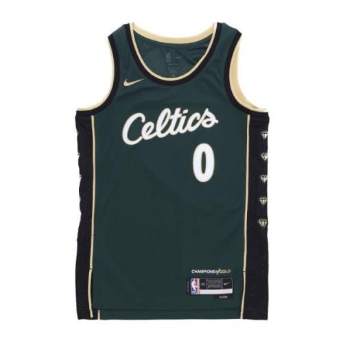 Nike City Edition Swingman Jersey Jayson Tatum Green, Herr