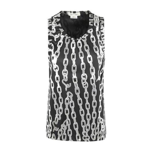 Comme des Garçons Svart Silver Dam T-shirt Black, Dam