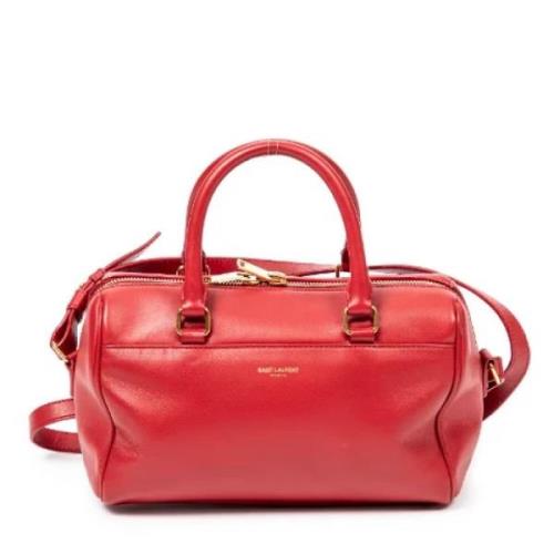 Yves Saint Laurent Vintage Pre-owned Laeder axelremsvskor Red, Dam