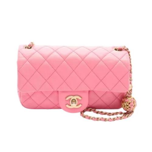 Chanel Vintage Pre-owned Tyg chanel-vskor Pink, Dam