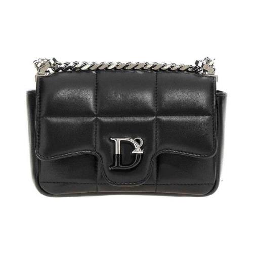 Dsquared2 Statement Crossbody Väska Black, Dam