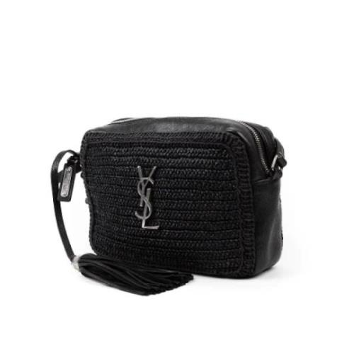 Yves Saint Laurent Vintage Pre-owned Canvas axelremsvskor Black, Dam