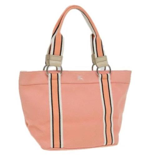 Burberry Vintage Pre-owned Canvas totevskor Pink, Dam