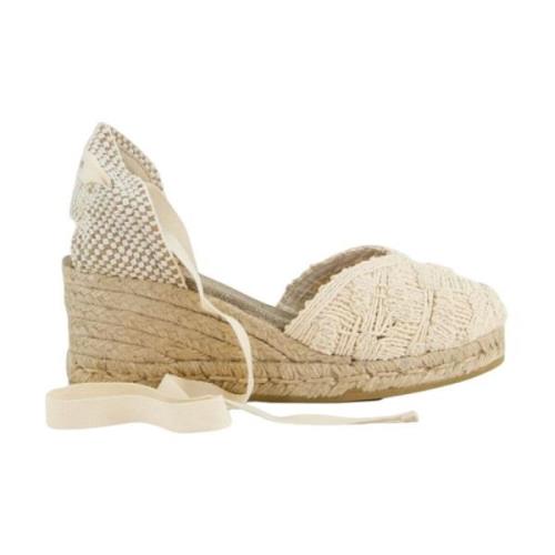 Espadrilles Platta skor i Turron-stil Beige, Dam