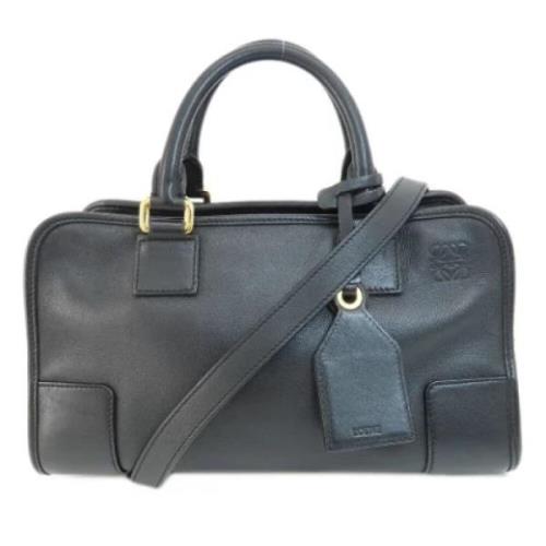 Loewe Pre-owned Pre-owned Canvas handvskor Black, Dam