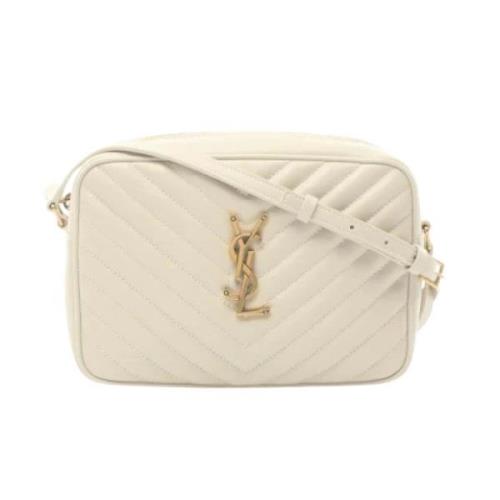 Yves Saint Laurent Vintage Pre-owned Laeder axelremsvskor White, Dam