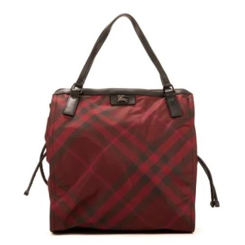 Burberry Vintage Pre-owned Canvas handvskor Red, Dam