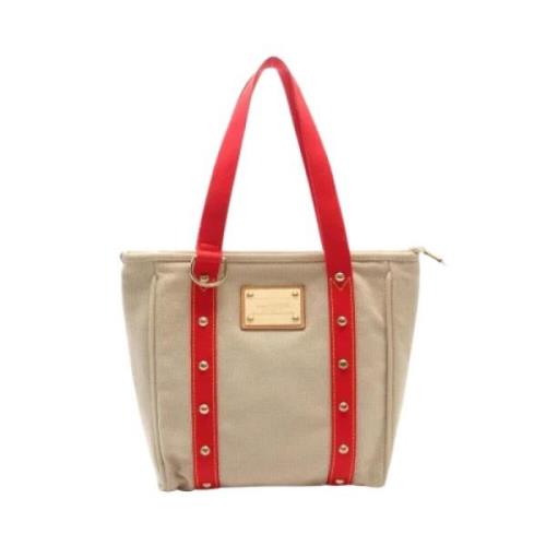 Louis Vuitton Vintage Pre-owned Canvas louis-vuitton-vskor Beige, Dam