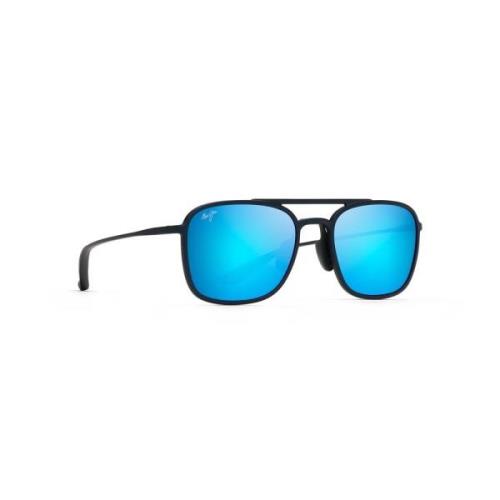 Maui Jim Aviator Style Blå Solglasögon Keokea B447 Blue, Unisex