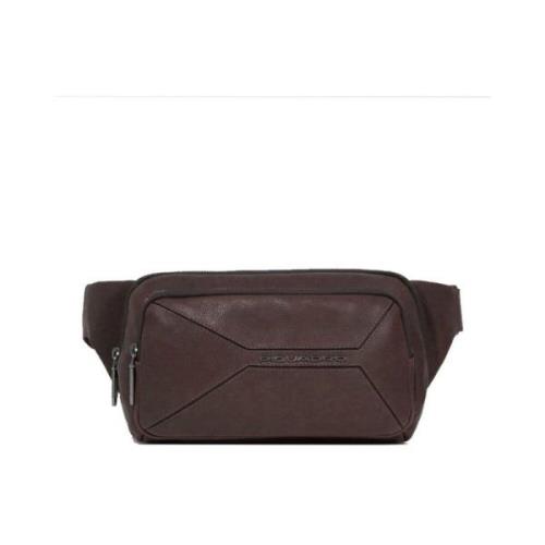 Piquadro Stilren Crossbodyväska för Vardagsbruk Brown, Unisex