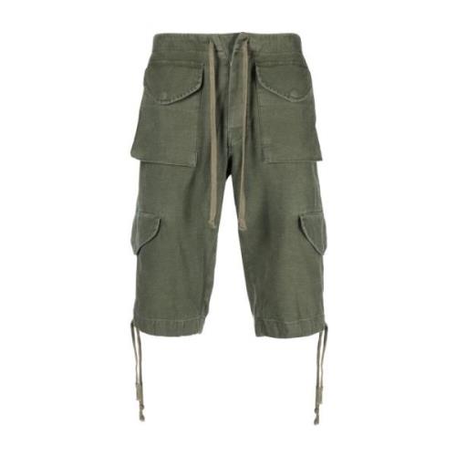 Greg Lauren Grön Armyjacka med Dragsko i Midjan Green, Herr