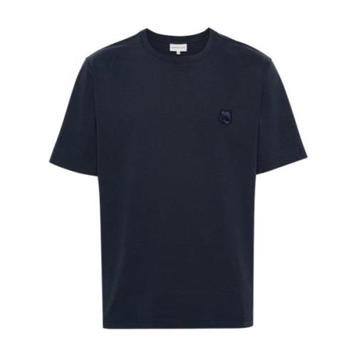 Maison Kitsuné Fox Head Patch T-shirt Blue, Herr