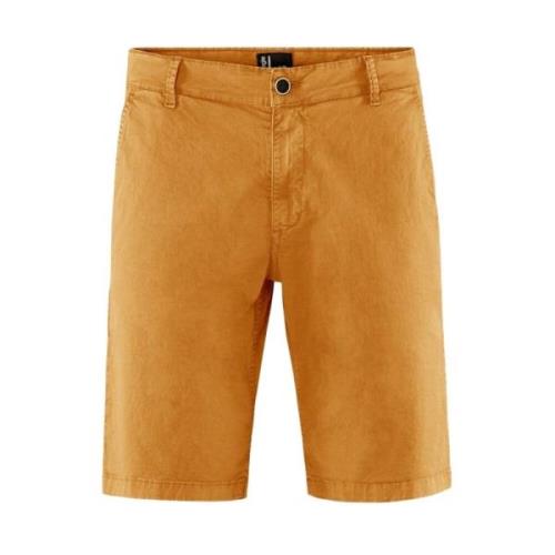 BomBoogie Bomullsgabardine Chino Bermuda Shorts Orange, Herr