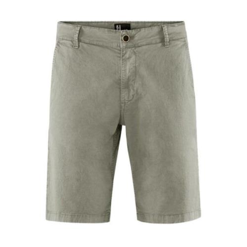 BomBoogie Bomullsgabardin Chino Bermuda Shorts Beige, Herr