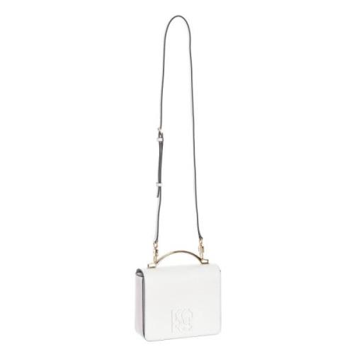 Michael Kors Elegant läder axelväska White, Dam