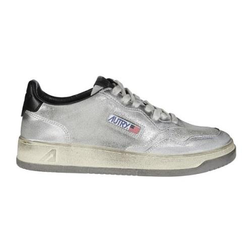 Autry Låg Lammskinn Vintage Sneakers Gray, Herr