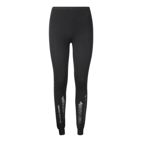 MM6 Maison Margiela Elastiska midja leggings byxor Black, Dam