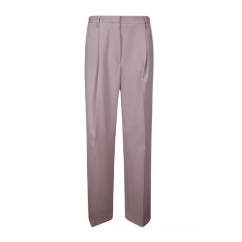 Dries Van Noten Vida Ben Plisserade Byxor Pink, Dam