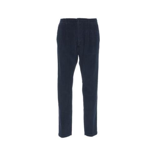 Cruna Blå Slim-Fit Bomullbyxor Aw24 Blue, Herr