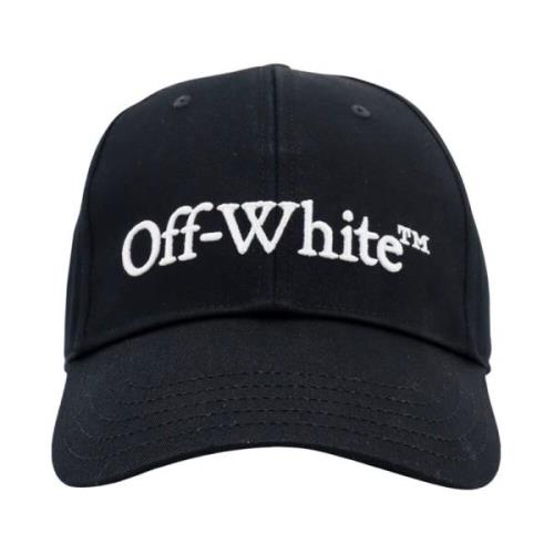 Off White Broderad Bomullshatt Black, Herr