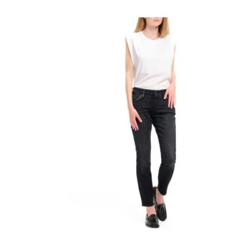 Cycle Vintage Skinny Jeans Svart Ankel Längd Black, Dam