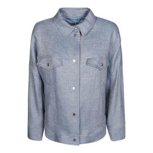 Herno Denim Overshirt för kvinnor Blue, Dam