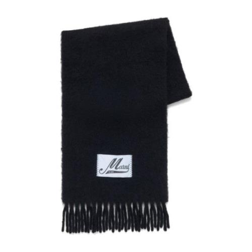 Marni Svarta scarves för kvinnor Aw24 Black, Dam