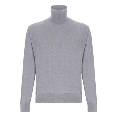 Laneus Ull Kashmir Blandning Turtleneck Sweater Gray, Herr