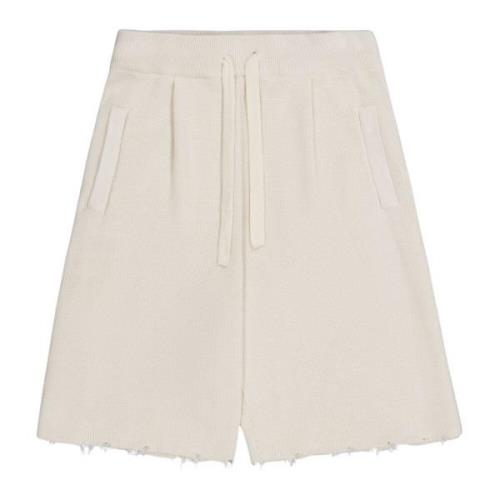 Laneus Mjölk bermuda shorts förstörd effekt Beige, Herr