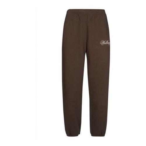 Sporty & Rich Fleecebyxor Casual Bekväm Stilren Brown, Dam