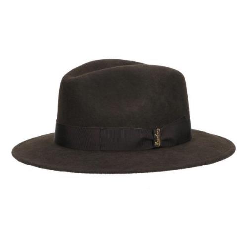 Borsalino Merinoullfilt Hatt Brown, Herr