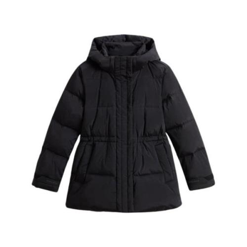 Woolrich Svart Pufferjacka för Kvinnor Black, Dam