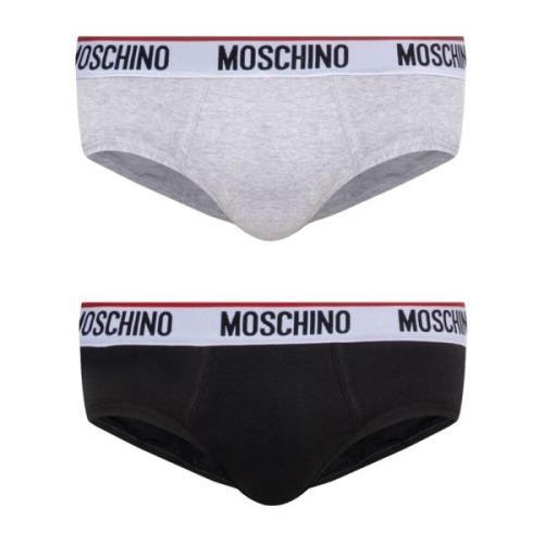 Moschino Briefs 2-pack Gray, Herr