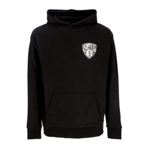 New Era NBA Lag Logo Hoodie Svart/Vit Black, Herr