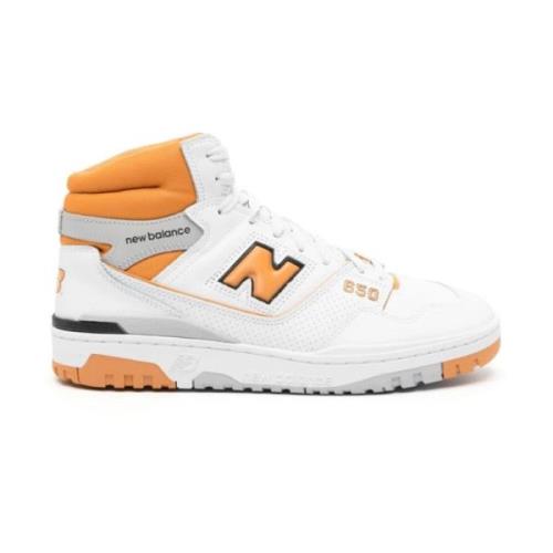 New Balance Vit/Orange High-Top Sneakers White, Herr