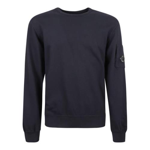 C.p. Company Blå Jersey Sweatshirt med Linse Detalj Blue, Herr