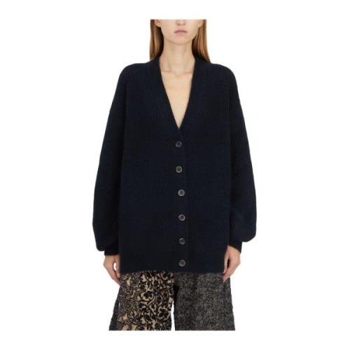 UMA Wang Oversized Cardigan Sweater Black, Dam