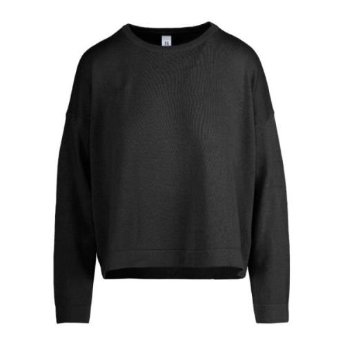 BomBoogie Round-neck Knitwear Black, Dam