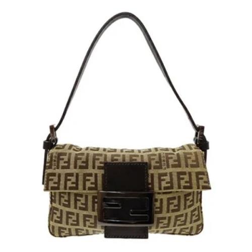 Fendi Vintage Pre-owned Canvas fendi-vskor Brown, Dam